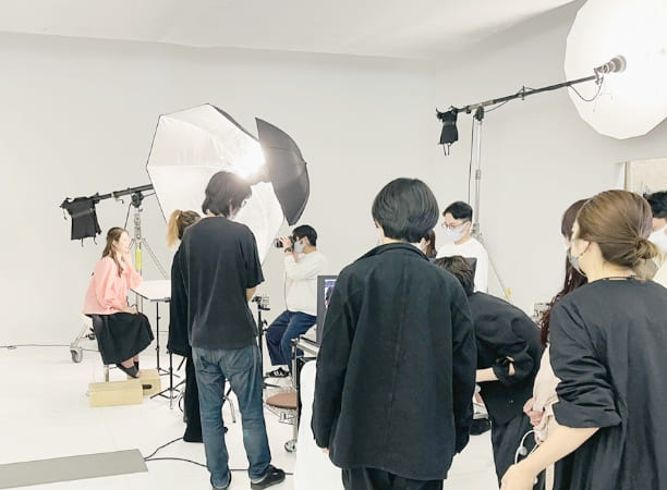 モデル撮影風景